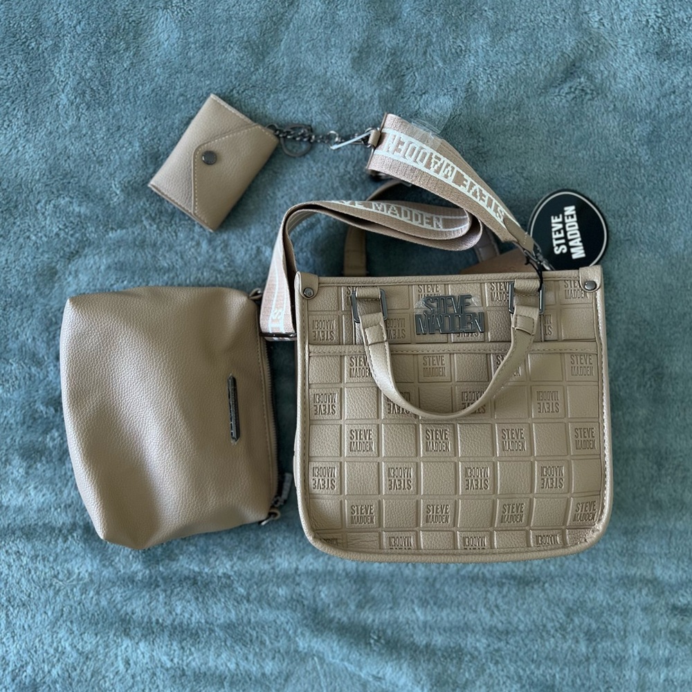 NWT Steve Madden Bsidra Mini Tote Women's Bag Set